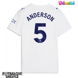 Manchester City Elliot Anderson #5 Dámské Alternativní Dres 2026-27 Krátký Rukáv